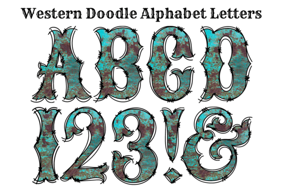 Blue Metal Alphabet Sublimation: A Digital Design Asset