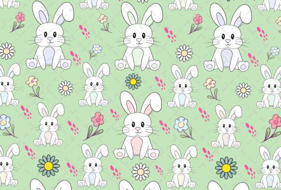 Easter Pattern Bunny Seamless Flower JPG: Fresh Design Ideas