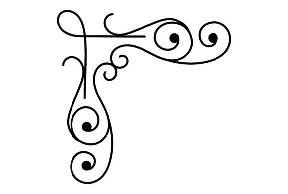 Elevate Your Designs with This Hand-Drawn Calligraphic Ornament