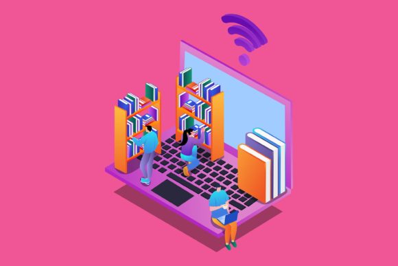 Flat Illustration Online Team Working: A Visual Toolkit for Modern Projects