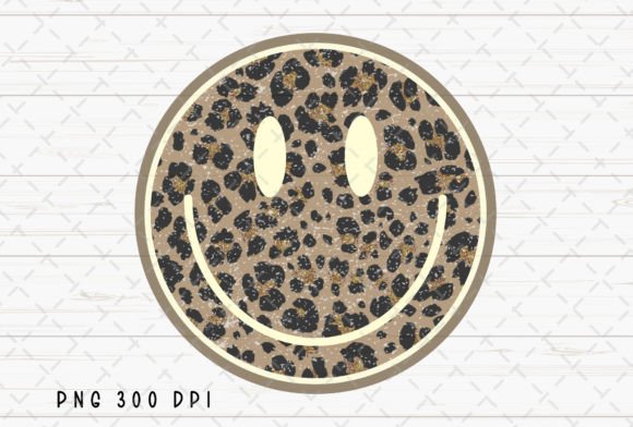Happy Face Smile Smiley Face Leopard PNG: A Playful Design Asset