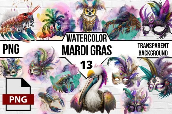 Mardi Gras Watercolor PNG Sublimations: A Designer's Guide