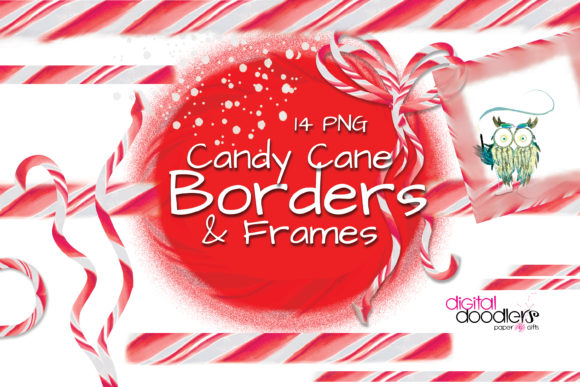 Sweeten Your Designs with Candy Cane Lane Graphic Borders