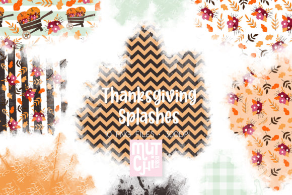 Thanksgiving Watercolor Splashes 02: A Designer's Guide to Festive Accents