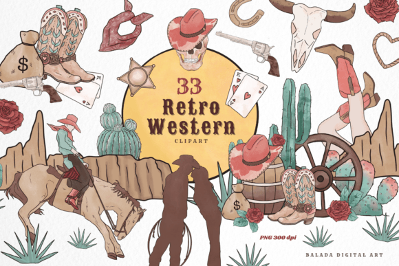 The Retro Western Cowboy Bundle: A Designer's Guide